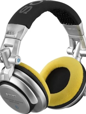 Earpad Set VELOUR for Sony MDR-V700 DJ and Allen & Heath XD53/ XD2-53 Yellow Nejlepší Volba