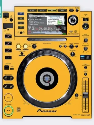 Autentický Skin CDJ-2000 FULL COLORS Dark Yellow