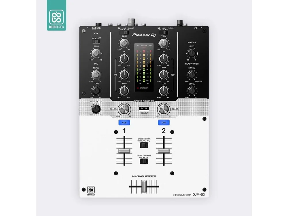 Značkový Skin DJM-S3 COLORS DVS White