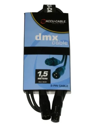 AC-DMX3/1,5 3 p. XLRm/3 p. XLRf 1,5m DMX Must-Have