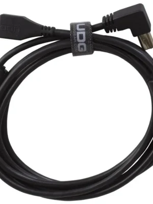 Ultimate Audio Cable USB 2.0 A-B Black Angled 1m Nízká Cena