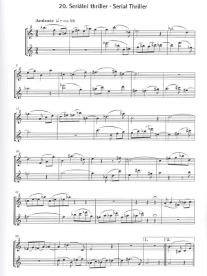 20 duet pro sopránovou a altovou zobcovou flétnu - Alan Davis Originální