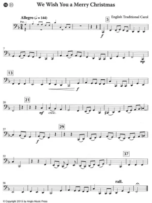 15 Easy Christmas Carols + CD / tuba a klavír Nejlepší Volba