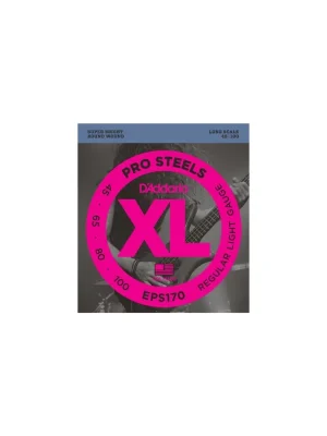 D'ADDARIO EPS170 Pro Steels Regular Light - .045 - .100 Sleva