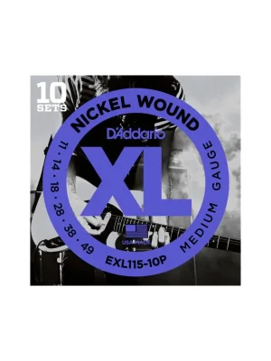 Sleva D'ADDARIO EXL115-10P Blues/Jazz Rock - .011 - .049