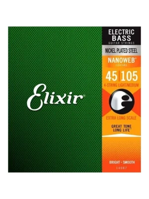 Ověřený ELIXIR 4 strings NANOWEB Extra Long .045 - .105