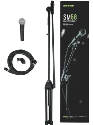 Horká Nabídka SHURE HOT SET, SM58-LCE, K&M MicStand, 6m Sommer XLR cable
