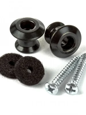 Cenová Bomba DUNLOP 2PSLS033BK - STRAPLOK DUAL DESIGN STRAP BUTTON SET - BLACK