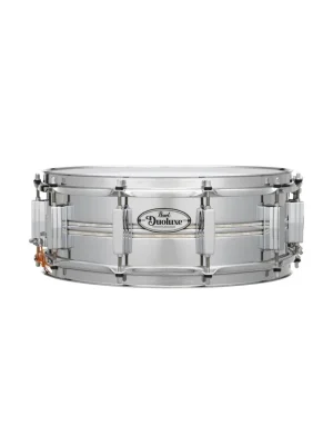 PEARL DUX1450BR/405 Duoluxe 14”x5” - Jupiter Alloy Chrome/Brass / Nicotine White Marine Pearl Inlays Hit Sezóny