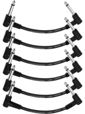 DONNER EC1048 Guitar Patch Cable 6-Pack Vrácení Zdarma