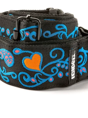 Nejprodávanější DUNLOP Jimi Hendrix Blacklight Monterey Blue Strap