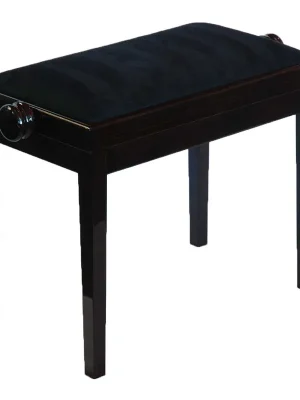 Jen Po Omezenou Doba Stolička klavírní Discacciati105R/30/30E tmavý ořech mat/černý vinyl