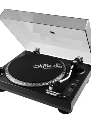 Cenový Hit Omnitronic BD-1320, gramofon s řemínkovým pohonem, černý
