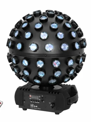 Eurolite LED B-40, 5x4W QCL efekt s lasere, DMX, černý Omezená Nabídka