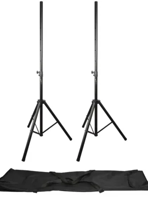 Cenová Bomba QTX sada reproduktorových stojanů v přepravním obalu, 110-190 cm, 35 kg