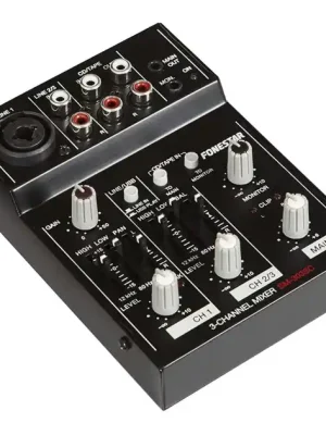Fonestar SM-303SC - Mini mixážní pult, 1 x mikrofon, 1 x linka / USB PC Must-Have