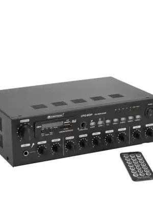 Omnitronic CPZ-60P PA, 100V 4-zónový mixážní zesilovač, 60W, BT/MP3/FM Akční Cena
