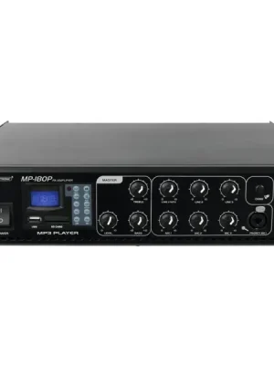 Expresní Doručení Omnitronic MP-180P, 100V mixážní zesilovač, 180W, MP3