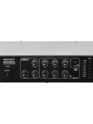 Omnitronic MPZ-250.6, 100V 6-zónový mixážní zesilovač, 250W Expresní Doručení
