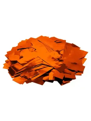 Cenový Hit Tcm Fx metalické obdélníkové konfety 55x18mm, oranžové, 1kg