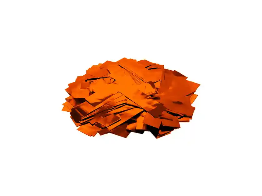 Cenový Hit Tcm Fx metalické obdélníkové konfety 55x18mm, oranžové, 1kg