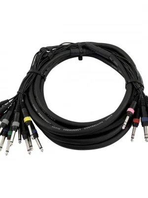 Snake kabel 8x Jack 6,3 stereo - 16x Jack 6,3 mono, 15 m Top Prodej