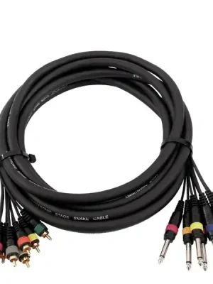 Speciální Cena Snake kabel 8x Cinch - 8x Jack 6,3 mono, 15 m