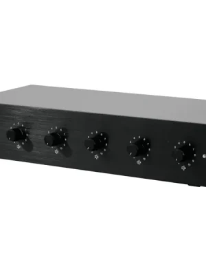 Nová Kolekce Omnitronic 6-ti zónový PA ovladač hlasitosti 5W mono, černý