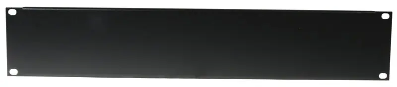 Přední panel zaslepovací 19 " 2HE U profil, černý Horká Nabídka