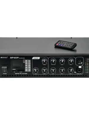 Omnitronic MP-60P, 100V mixážní zesilovač, 60W, MP3 Super Cena