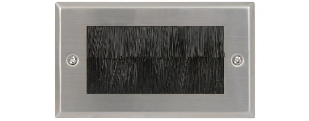 Sleva AV:link nástěnná průchodka pro kabely, kovová, 2G