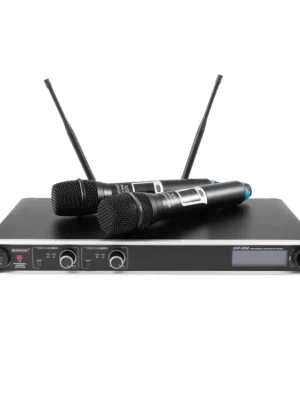 Pouze Dnes Omnitronic UHF-302, 2-kanálový bezdrátový mikrofonní set 823-832 MHz / 863-865 MHz