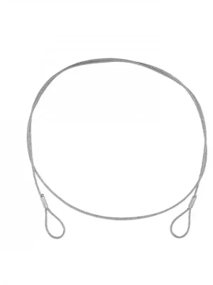 Značkový Ocelové jistící lanko 3 mm x 900 mm (FC), stříbené bez karabiny
