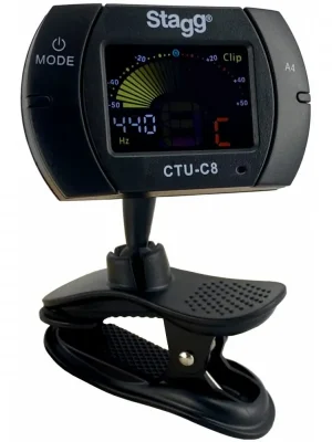Značkový Stagg CTU-C8, klipová ladička