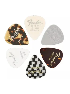 Nízká Cena Fender 351 Shape, Material Medley, Medium - 6 Pack