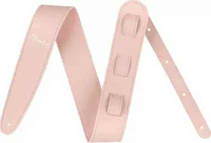 Akční Cena Řemen kytarový Fender Vegan Leather Strap Shell Pink