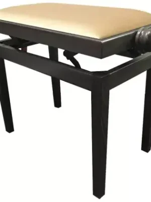 Stolička klavírní Discacciati 105R/134/80M dark walnut/béžový semiš Originální