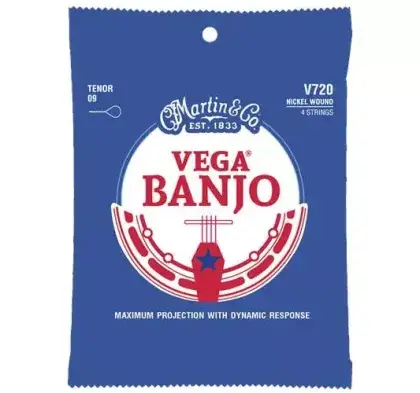 Značkový Struny pro 4strunné banjo Martin V720 Vega Tenor - 09/30