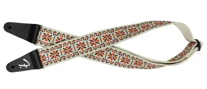 Řemen kytarový Fender Pasadena Wowen Strap Lattice Orange Značkový