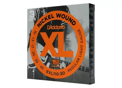 Struny pro elektrickou kytaru D'Addario EXL110-3D - 10/46 Tovární Cena
