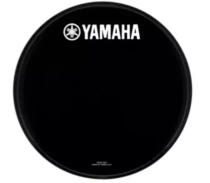 Blána bicí resonanční Yamaha P3 Black 24" Remo Classic YAMAHA logo Originální