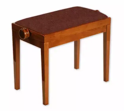 Koupit Online Stolička klavírní Discacciati 105R/27/82M vlašský ořech lesk/hnědý semiš