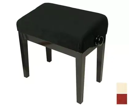 Stolička klavírní Discacciati 105TERGO/46/80M červený mahagon mat/béžový semiš Dokud Zásoby Vydrží