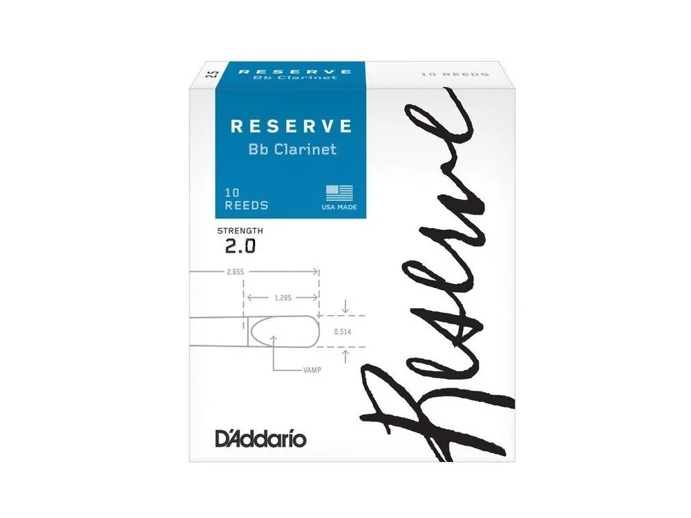 D'Addario RESERVE DCR1020l plátky na B klarinet tvrdost 2 Super Cena