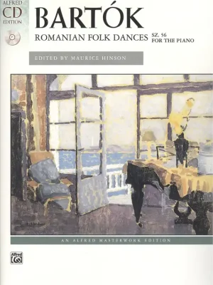 Omezená Nabídka Bartók: ROMANIAN FOLK DANCE (sz.56) + CD / šest rumunských lidových tanců pro sólo klavír