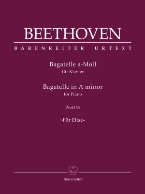 Sleva Beethoven: Bagatelle in A minor - Fur Elise (Pro Elišku) - urtext / klavír