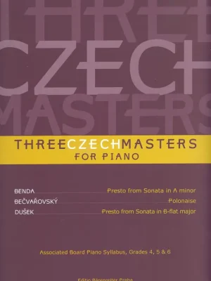 Tři čeští mistři klavíru (Benda / Bečvařovský / Dušek) Originální