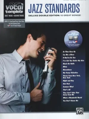 Vysoce Kvalitní VOCAL COMPLETE - MALE VOICE 1 - JAZZ STANDARDS + Audio Online // klavír/zpěv/kytara