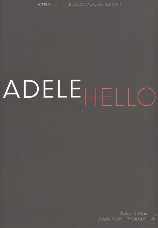 Top Prodej ADELE: HELLO ( klavír / zpěv / kytara )