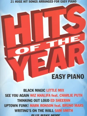 Hits Of The Year 2015 / 21 velkých hitů populární hudby ve snadném aranžmá pro klavír Autentický